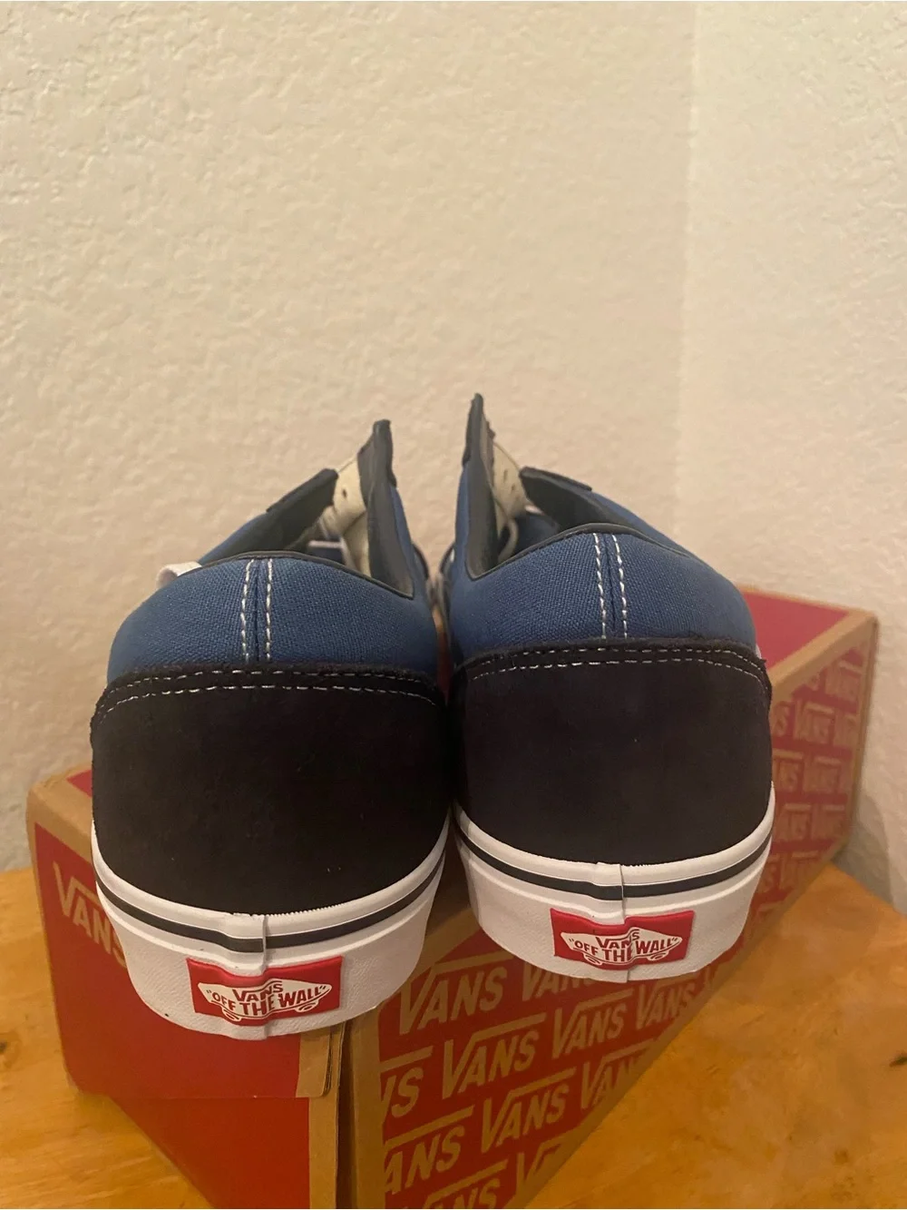 Vans Blue and Black Old Skool Skate Sneakers